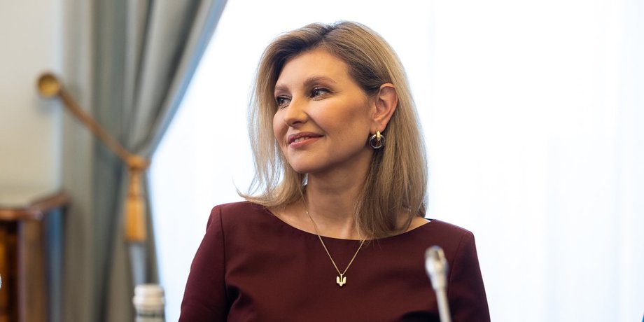 Олена Зеленська, Олена Зеленська стиль, Олена Зеленська образи, візит олени та володимира зеленського до польщі, перша леді