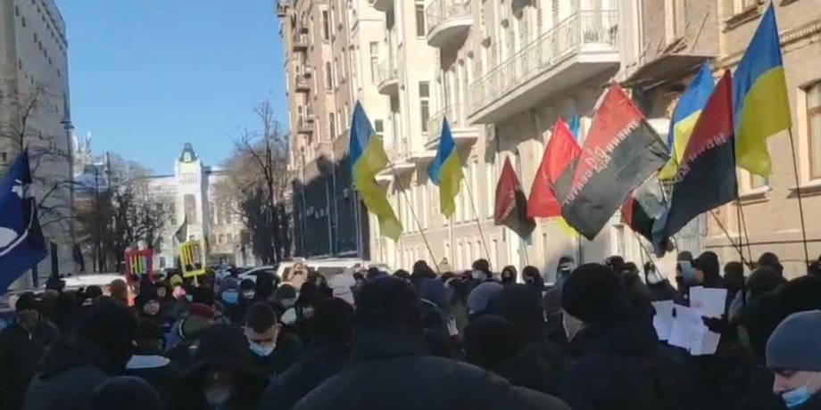 Правый сектор, ОП, акция протеста, СНБО