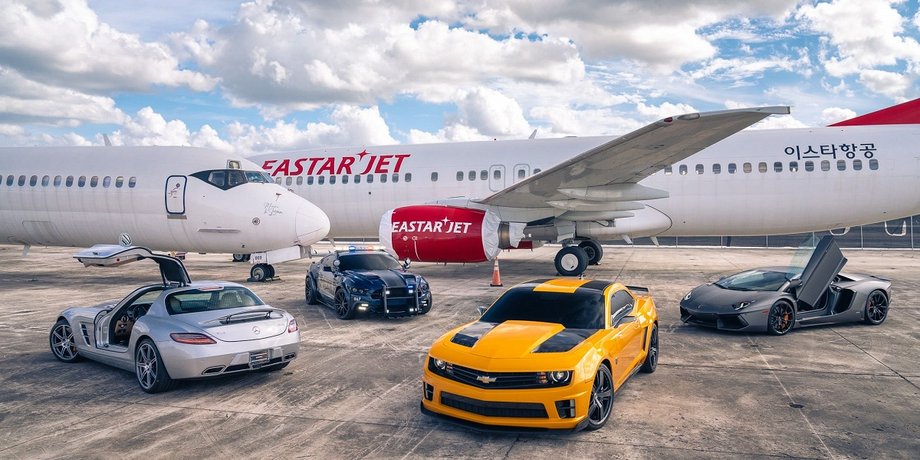 авто из фильма Трансформеры, трансформер Бамблби, Chevrolet Camaro, Lamborghini Aventador, Ford Mustang
