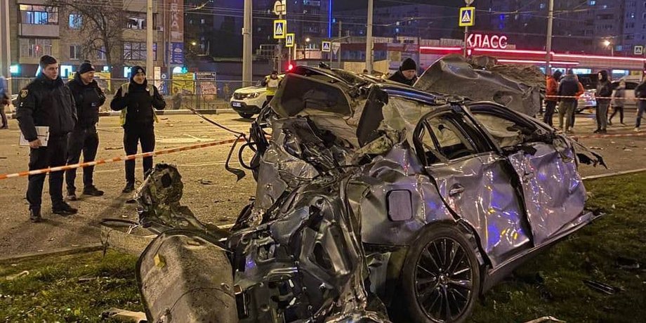 Infiniti  на экспертизе, ДТП в Харькове, Николай Харьковский