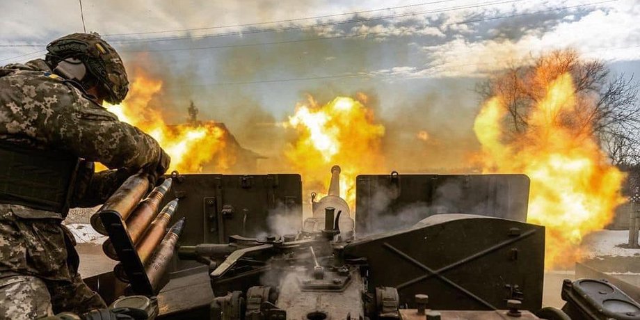 работа артиллерии, артиллерия всу, война артиллерия, боевые действия