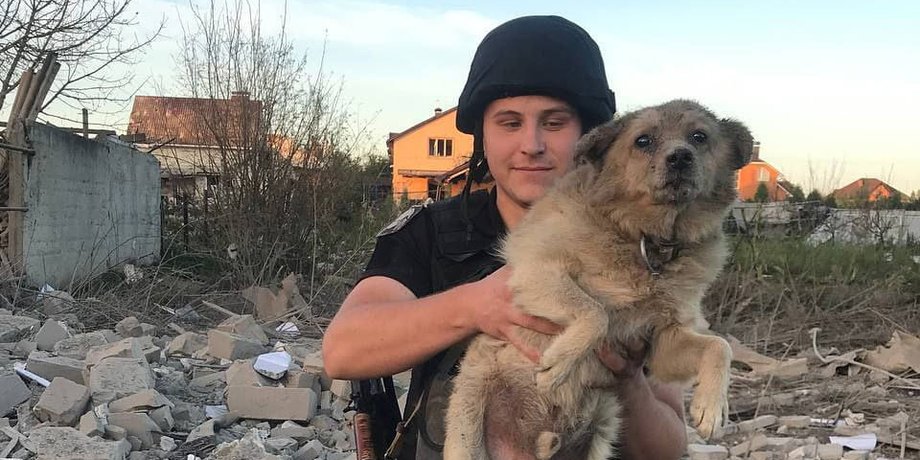 Суми обстріл, Суми поліція, Суми пес, Суми собака, Суми патрульна поліція, Сумська область обстріл пес