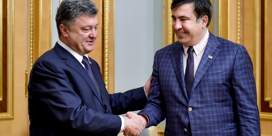 Порошенко и Саакашвили / Фото пресс-службы президента