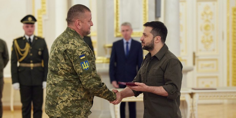 Залужный, Зеленский