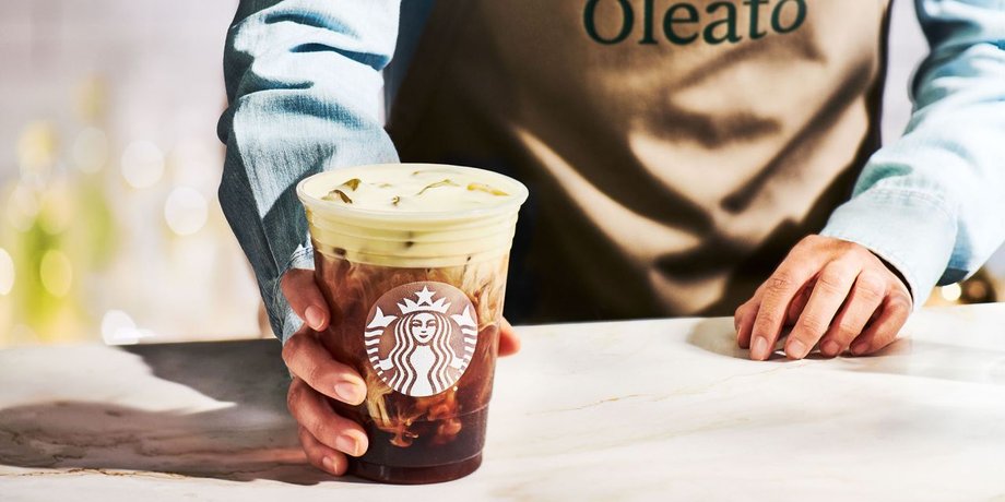 Starbucks, старбакс, оливковое масло, кофе, кофе с маслом