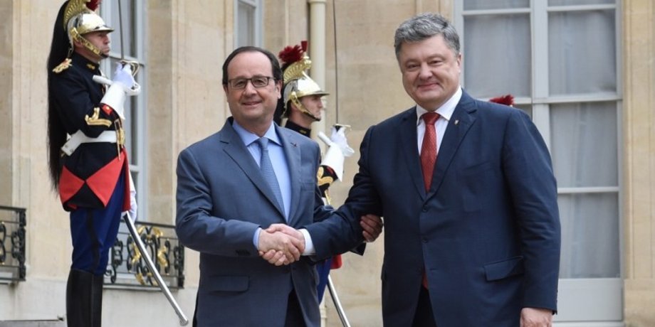 Франсуа Олланд и Петр Порошенко / Фото: Пресс-служба президента