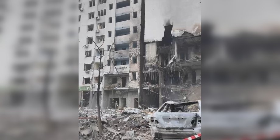 фотографии разрушений в Дарницком районе Киева 6 июля