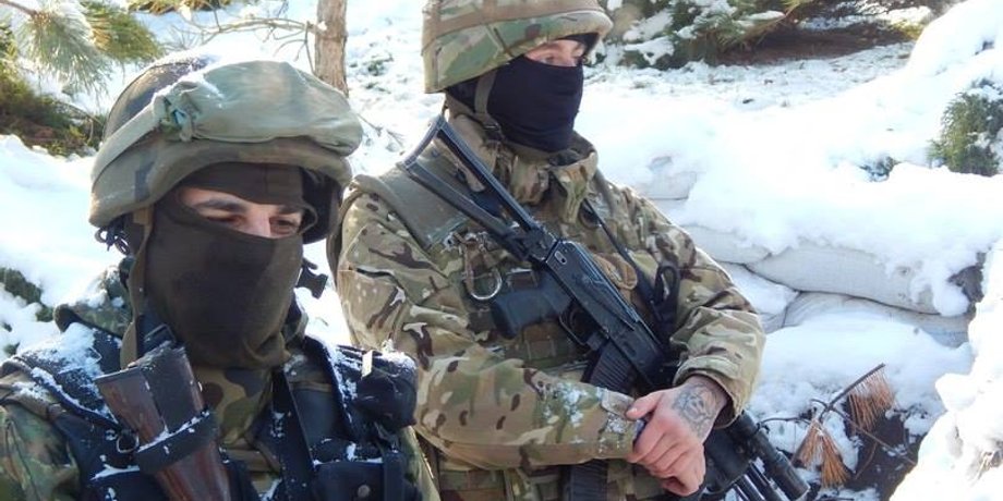 Бойцы АТО / Фото пресс-центра полка "Азов"