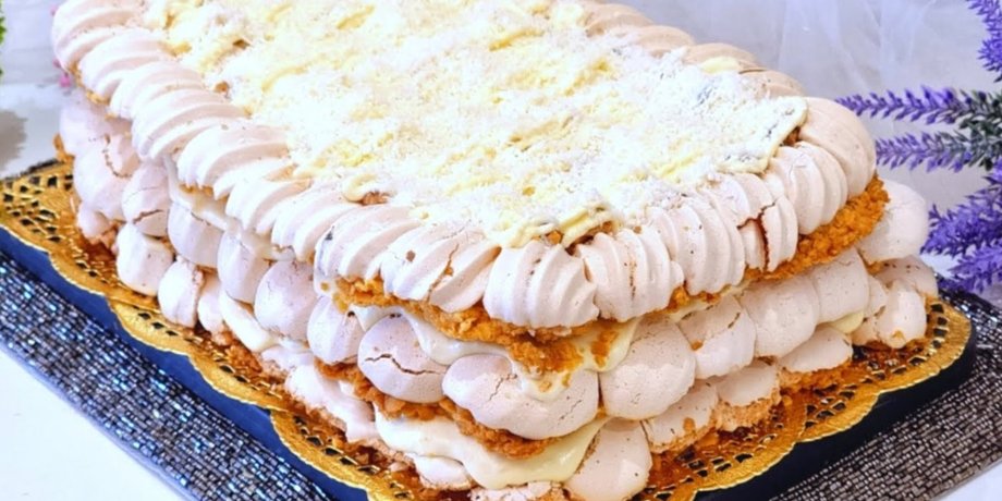 торт мишко, рецепт торта, десерт, безе