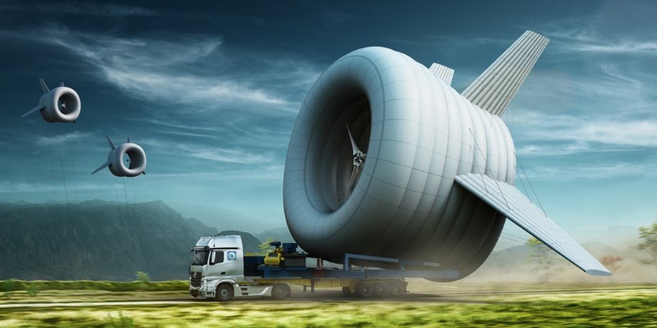 вітряна турбіна, гелева куля, Buoyant Airborne Turbine