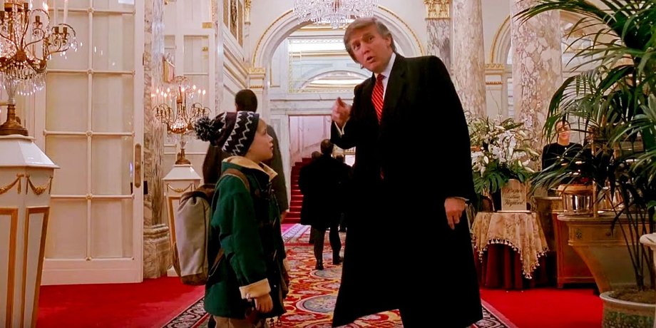 один дома, дональд трамп, маколей калкин