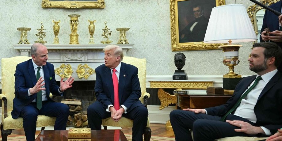 премьер-министр ирландии, президент сша, дональд трамп, майкл мартин
