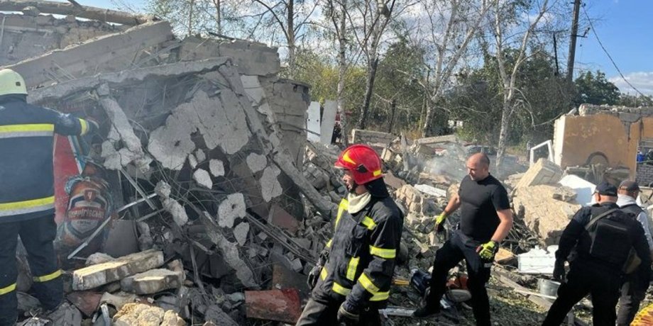 Наслідки обстрілу Грози, фото