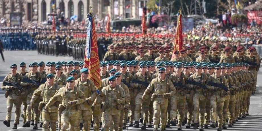 Военный парад в 2018 году/Фото: LIGA.net