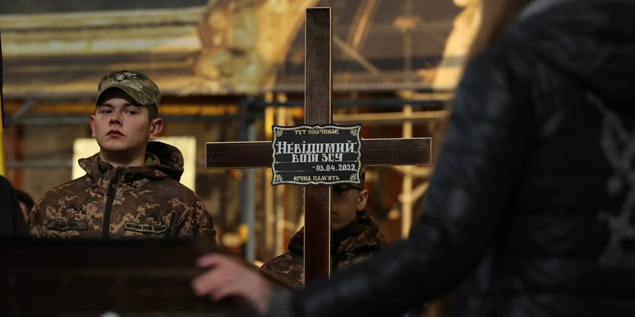 Львов, воины ВСУ, прощание, похороны, потери ВСУ, украинские герои, Неизвестный Воин
