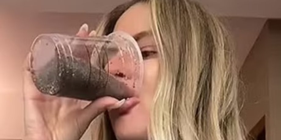 коктейль, семена чиа, внутренний душ, TikTok