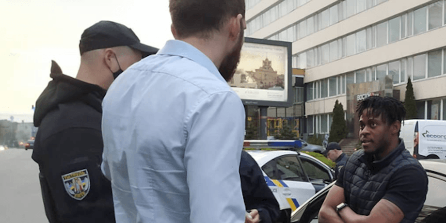 Чукукелу Эбука, футболист, нарушение пдд, киев