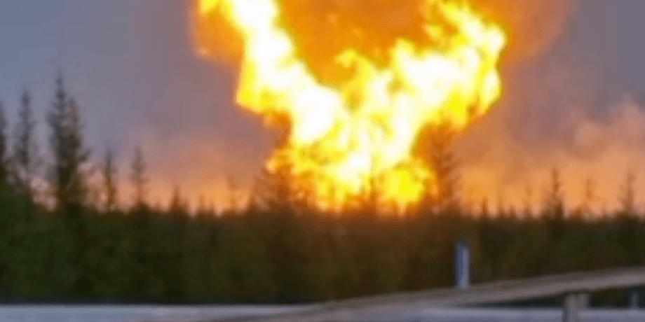 Уренгойское месторождение, уренгойское месторождение пожар, пожар на газовом месторождении