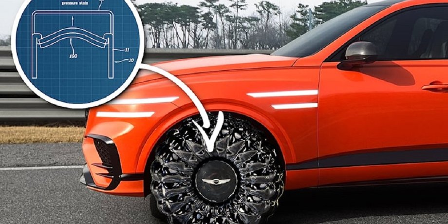 Hyundai, Авто, Автомобили, Технологии, Патент, Колеса, Шины, Давление, Фото, Изобретение, США