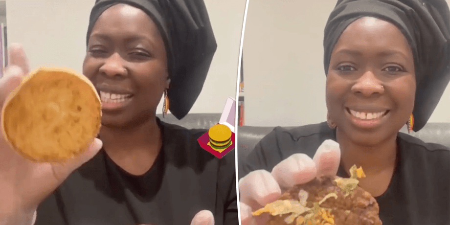 Женщина год хранила гамбургер, Биг Мак, McDonald's, зеленый салат, не стал бы это есть, еда из McDonald's, фастфуд, хранила в холодильнике