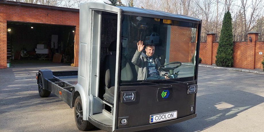 Электрогрузовик CoolOn, украинский электрогрузовик  CoolOn, украинский электромобиль  CoolOn