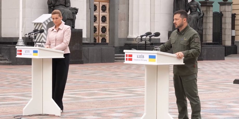 Метте Фредериксен, зеленский, война, дания, помощь