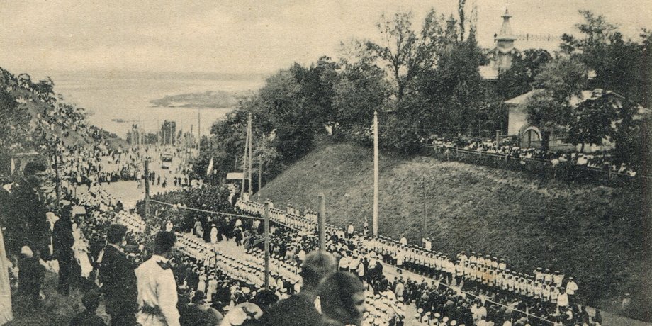 парад в Киеве, ретро фото