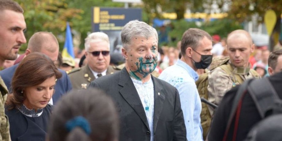 петро порошенко, зеленка, фото