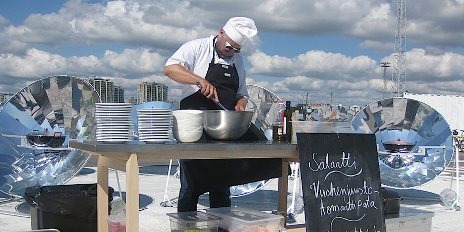Solar Kitchen, солнечная кухня, солнечные зеркала, готовить на солнце, лиссабон