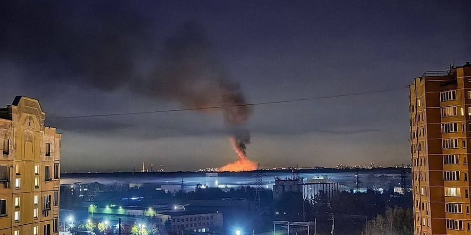 Пожежа, Щелково, Росія, Московська області, аеродром Чкаловський