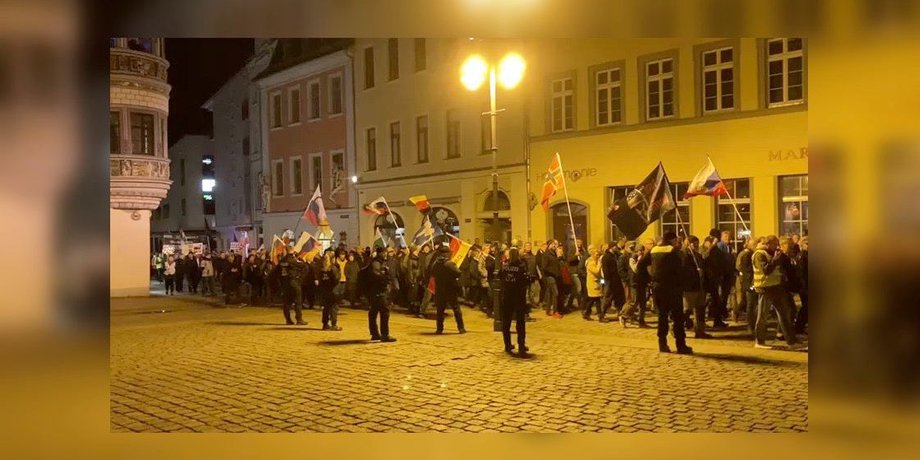 митинг, флаги, флаг рф, флаг германии