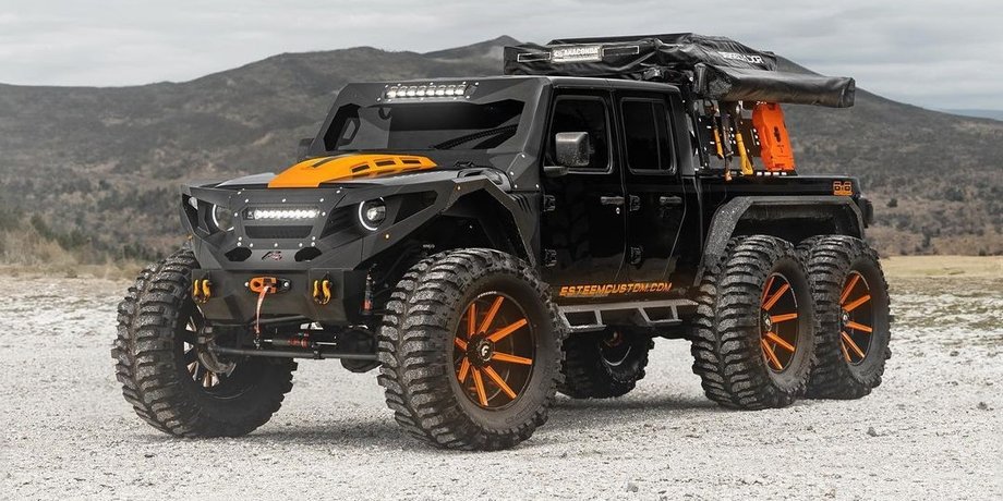 Jeep, Jeep Gladiator, Тюнінг, Авто, Автомобілі, Позашляховики, Шість коліс, Фото, Пікап