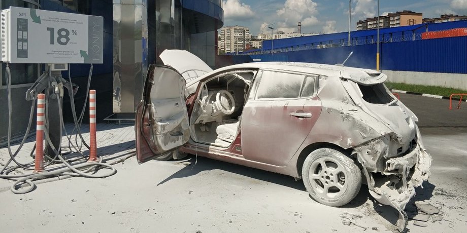 в Хмельницькому згорів Nissan Leaf