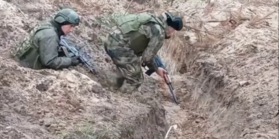 вс рф, полігон, тренування, окоп,