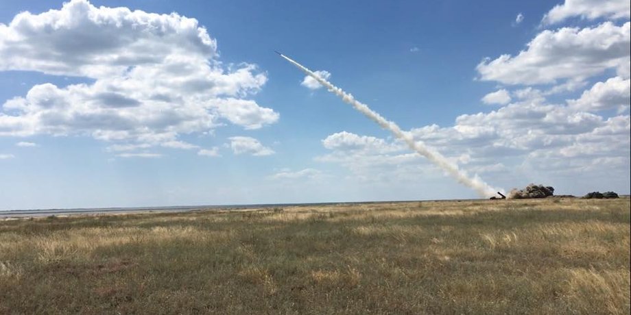 Запуск украинской ракеты / Фото: facebook.com/yuri.biriukov