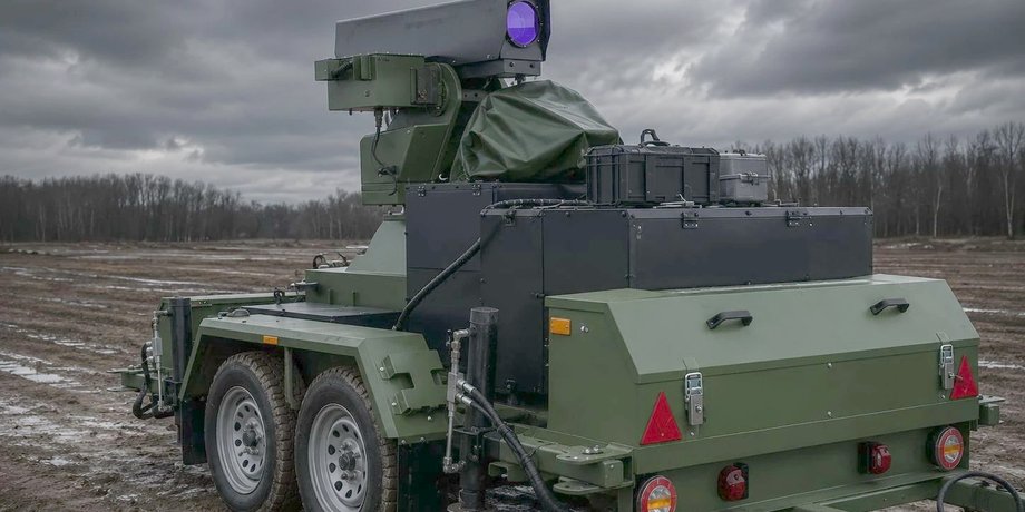 фото лазерного комплексу Тризуб під час випробувань