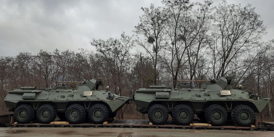 Російські БТР, військова техніка, техніка, ЗС РФ, окупанти