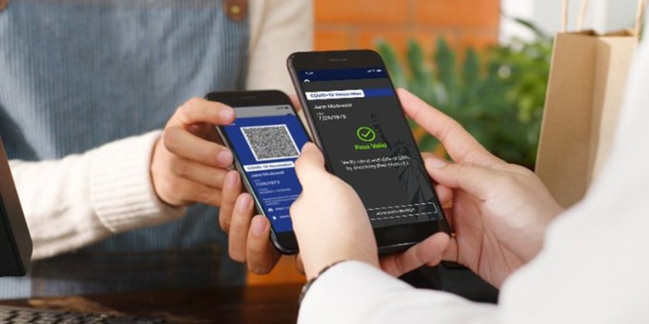 QR-код, паспорт вакцинации, Нью-Йорк