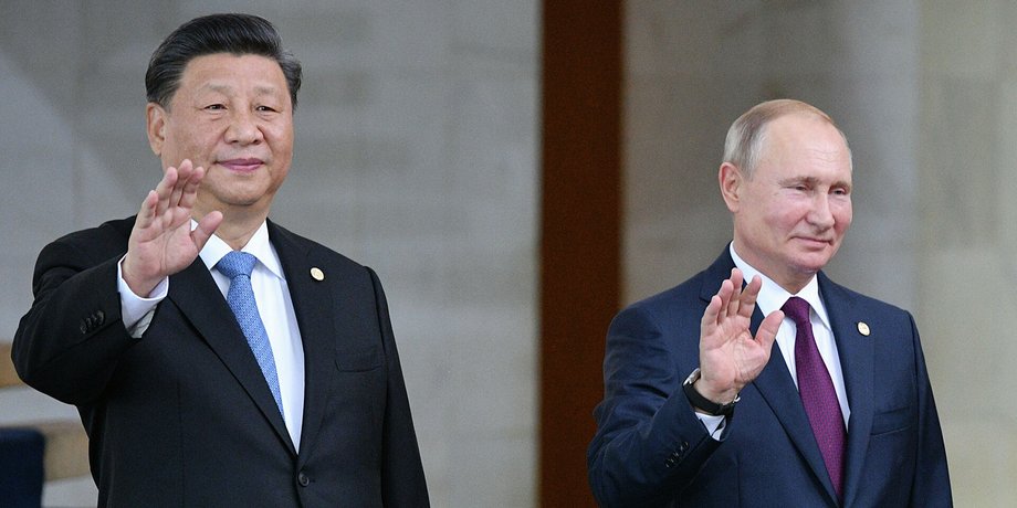 Владимир Путин и Си Цзиньпин на встрече