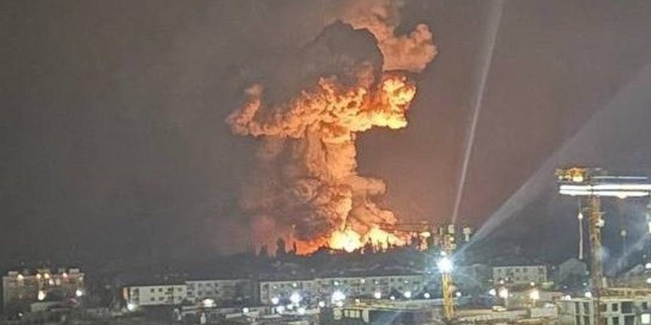 Пожар в Новороссийске