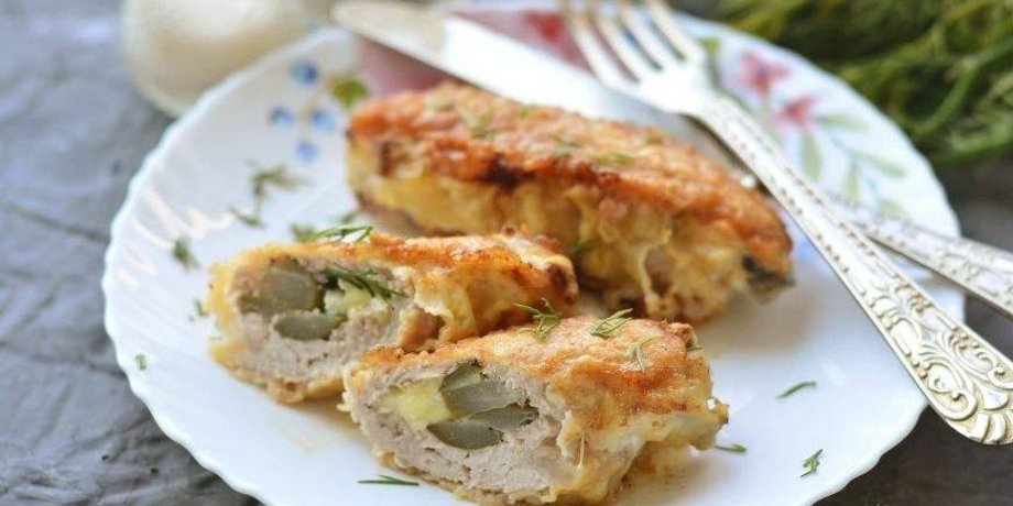 рулеты с огурцом и сыром