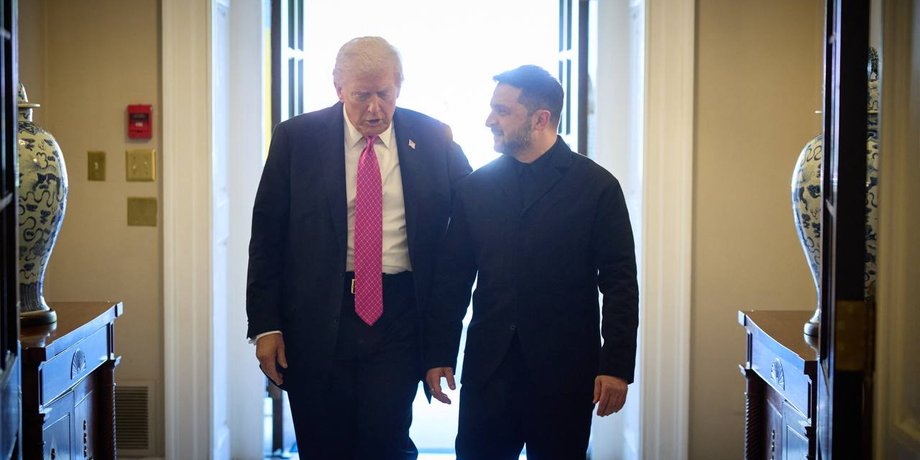 Трамп сумнівається, чи надати Україні ліцензію на виробництво Patriot Дональд Трамп та Володимир Зеленський