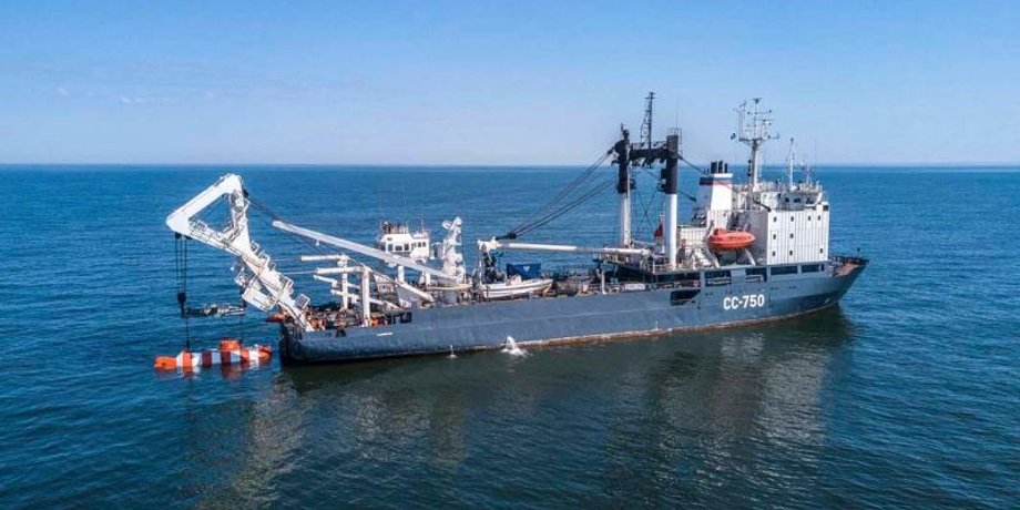Российское судно SS-750, спецсудно, корабль, Северный поток, авария, РФ, Россия