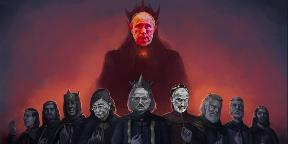 путин, путин мем, толкин, властелин колец