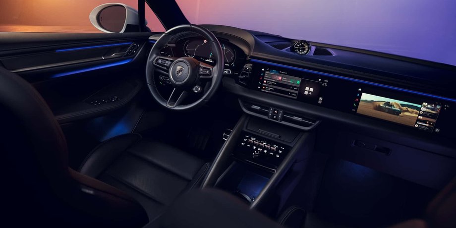 салон Porsche Macan, Porsche Macan, Porsche Macan 2024, новый Porsche Macan, электромобиль Porsche