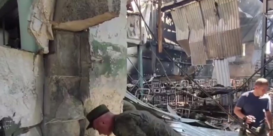 Обстріл колонії в Оленівці