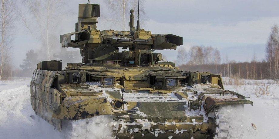 БМПТ Термінатор ЗС РФ, РФ бронетехніка, РФ евакуація танків,  Авдіївка БМПТ Термінатор
