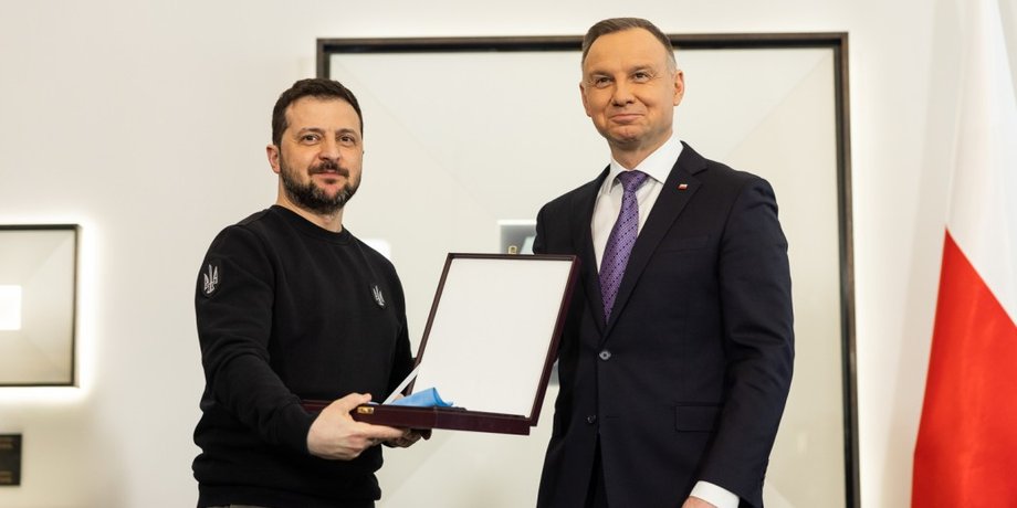 Владимир Зеленский, Анджей Дуда, визит в Варшаву, Польша, награда, орден Белого Орла