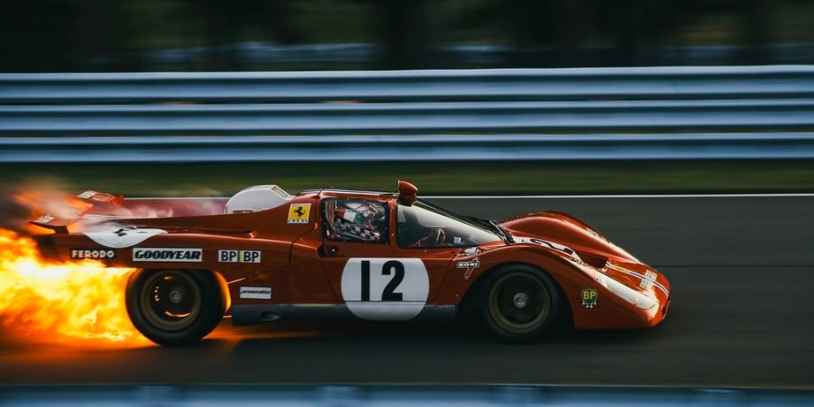 Ferrari пожар, Ferrari 512M 1971, Ferrari 512M, Ferrari 512, Ferrari 512, спорткар Ferrari, сгорел Ferrari