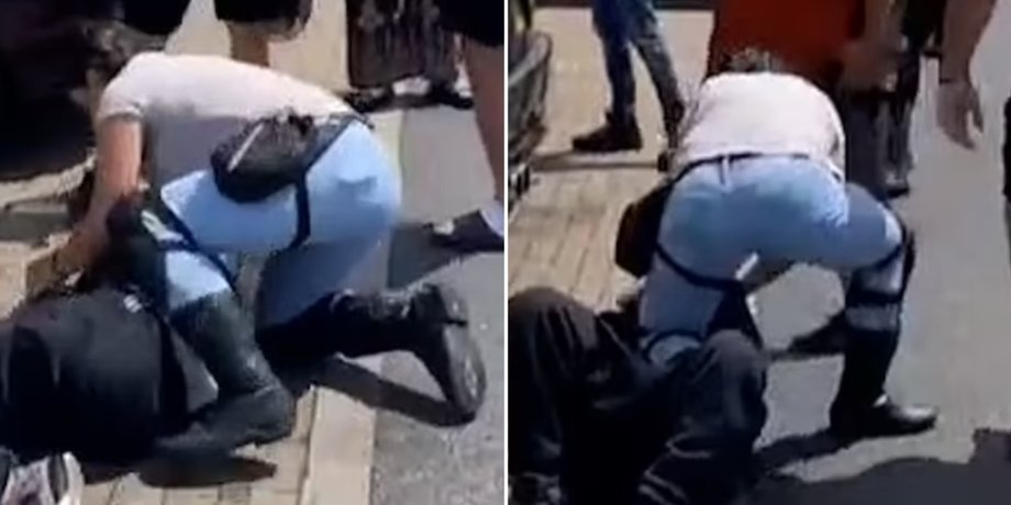 Матір власноруч затримала злочинця, жінка побила злодія та заставила його плакати, кримінал, злочини, курйози, відео